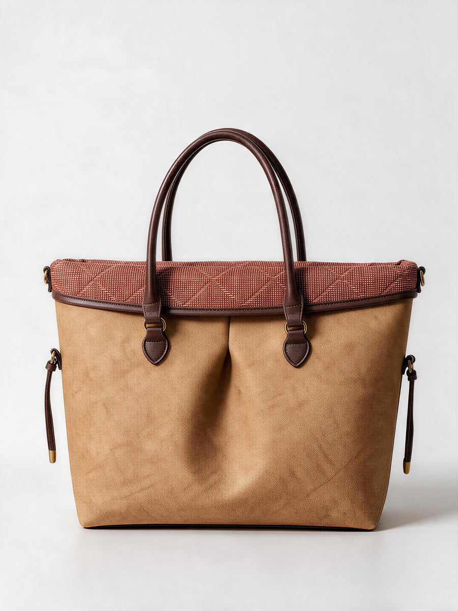 Bazaar Tote — Camel & Rust