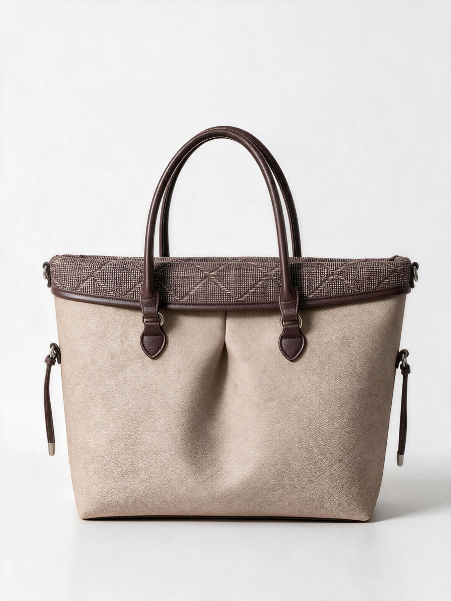 Bazaar Tote — Sand & Cocoa